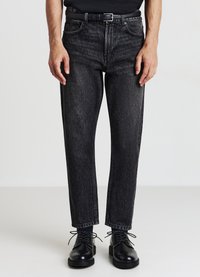 Calliope CROPPED - Jeans Tapered Fit - nero denim