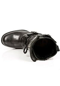 New Rock Cowboy- / Bikerboots - schwarz