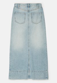 PIAVE - Falda acampanada - light-blue denim