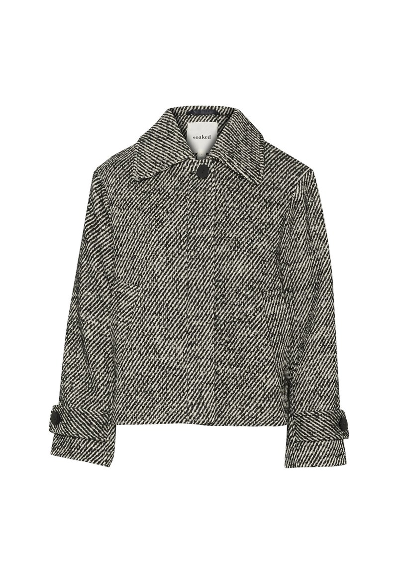 Soaked in Luxury Lichte jas zwart