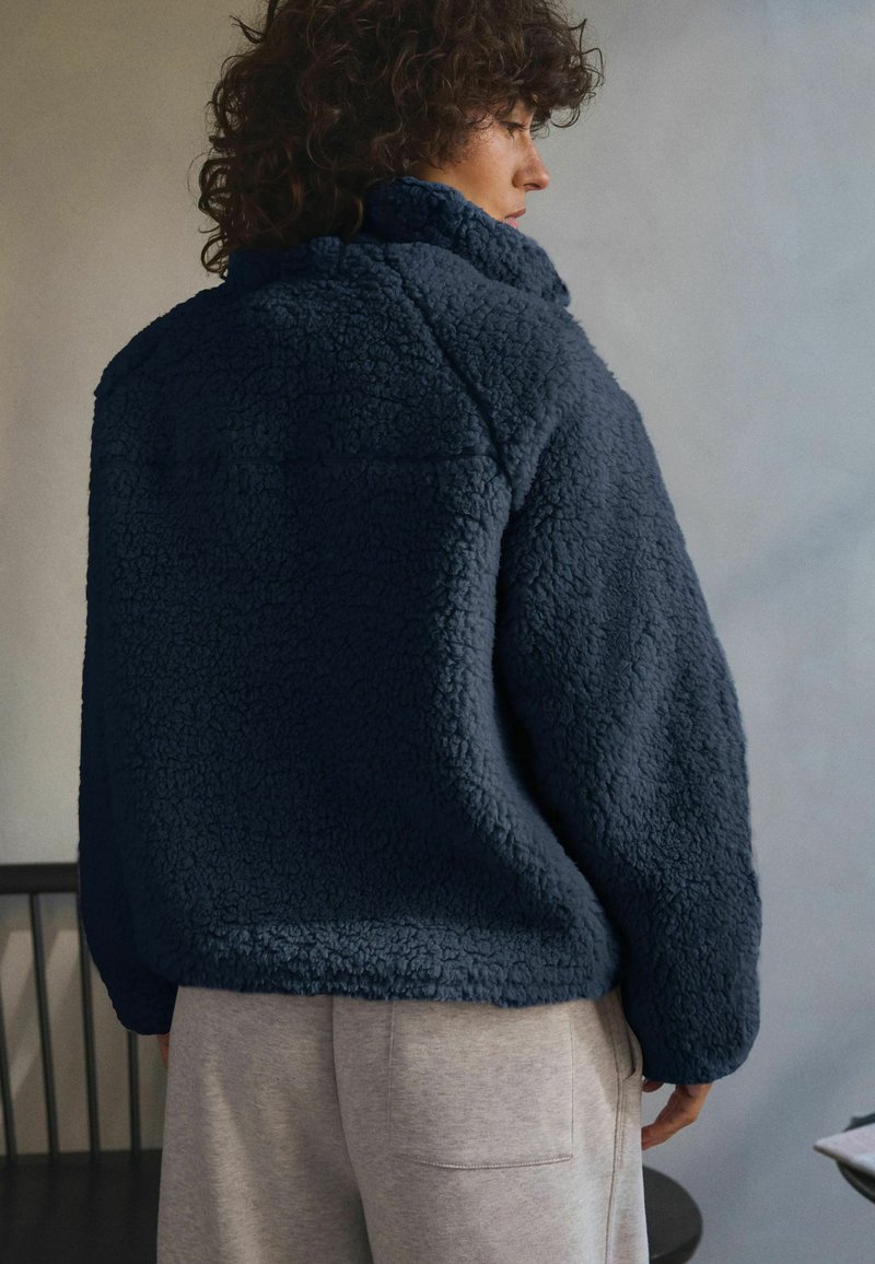 Next HALF ZIP - Flísová bunda - navy blue
