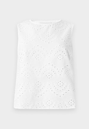 Pieces, PCVILDE O NECK - Blouse - bright white