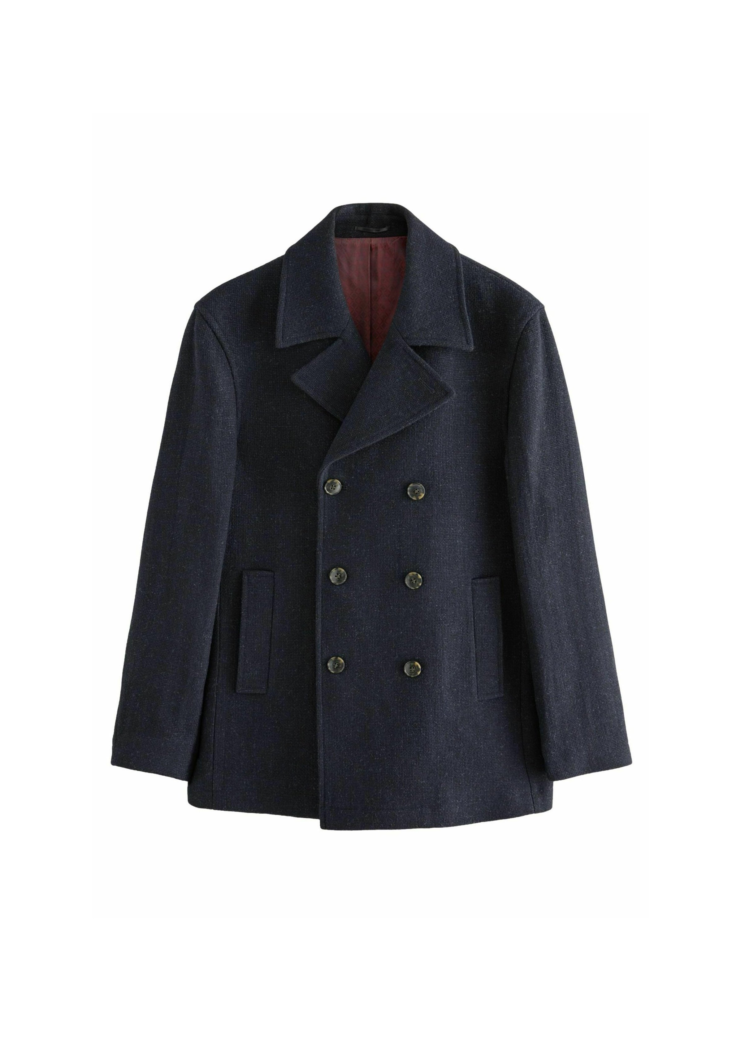 Next REGULAR FIT - SIGNATURE PEA - Classic coat - navy blue/blue