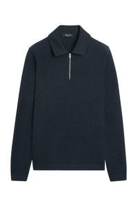 ZIP-UP  - Poloshirt - dark blue