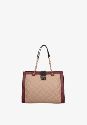 Diana&Co SHOPPER - Handtas - dark red and beige
