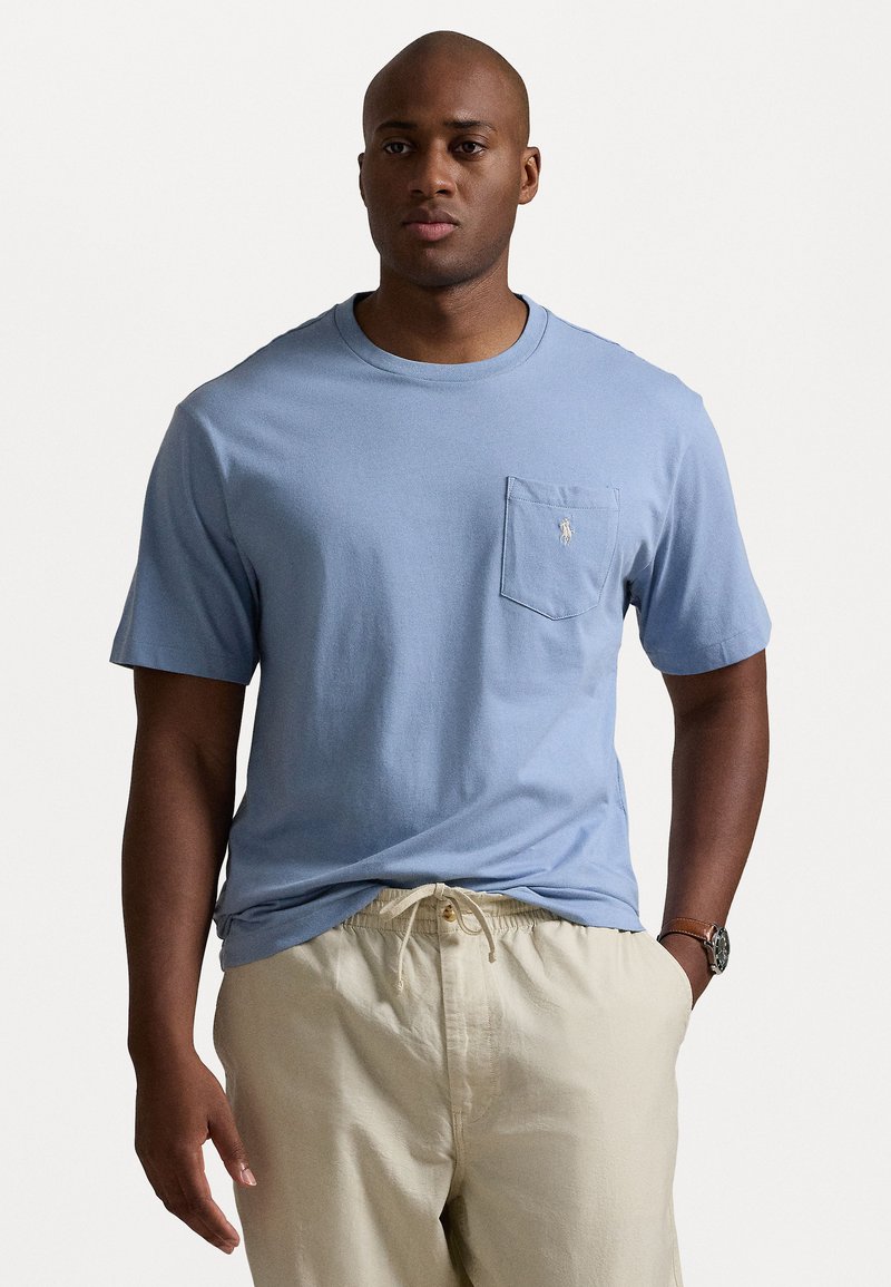 Polo Ralph Lauren Big & Tall JERSEY POCKET T-SHIRT - Základné tričko - vessel blue