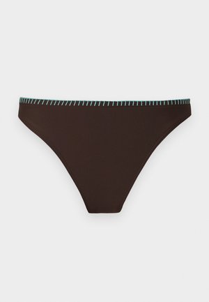 Hollister Co., TIDE POOL MUSE HIGH LEG CHEEKIEST - Bas de bikini - dark brown
