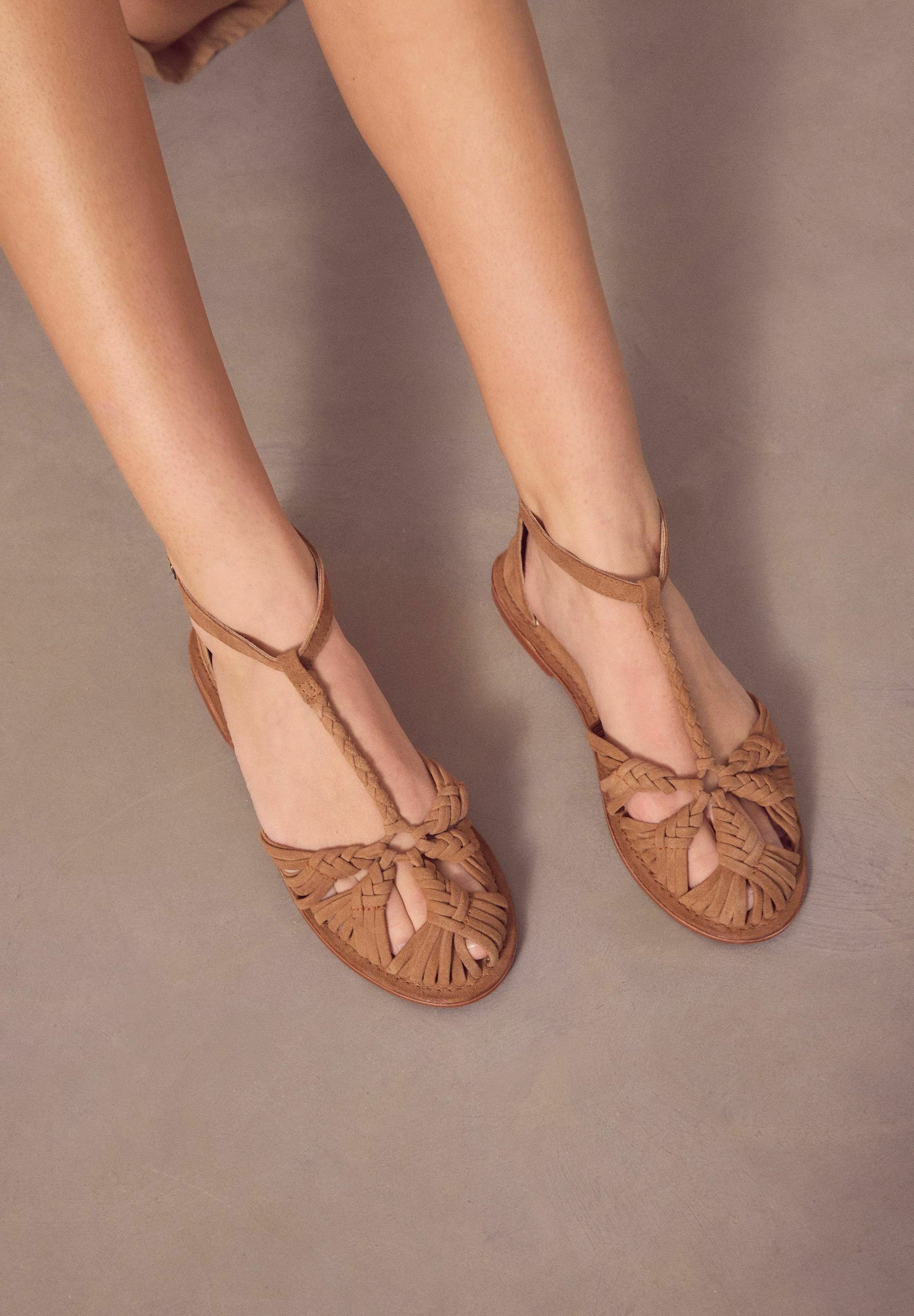 huarache ankle strap sandals