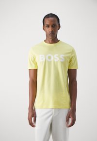 BOSS THINKING - Camiseta estampada - bright yellow