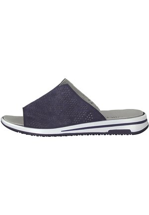 Caprice Pantolette flach - navy suede