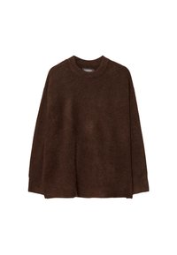 SOFT-TOUCH SWEATER - Striktrøje - dark brown