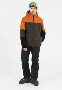 Whistler Skijacke - grijs oranje