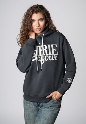 BESTICKTER  - Kapuzenpullover - dark-blue
