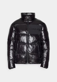 GLOSSY HIGH SHINE QUILT JACKET - Chaqueta de invierno - black