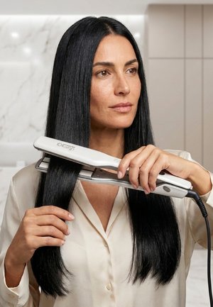 Italian Design, ELECTRICAL ITEMS HAIR STRAIGHTENER INFRARED PROTECT HAIR - Lisseur - white
