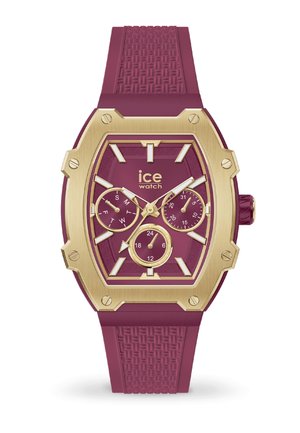 Ice-Watch BOLIDAY - Chronograph watch - gold burgundy s