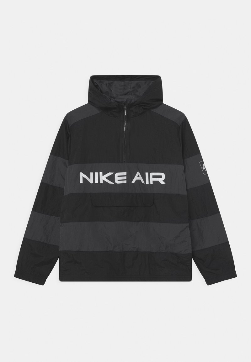 Nike Sportswear AIR UNLINED ANORAK - Mezisezónní bunda - black/dark smoke grey