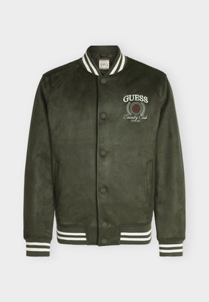 Guess, VARSITY JACKET - Kunstlederjacke - jungle night