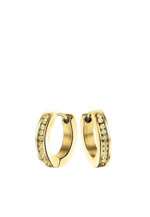 WIT KRISTAL - Earrings - gold-coloured