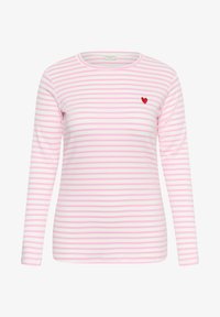 Neizbrano, chalk pink - poppy red heart