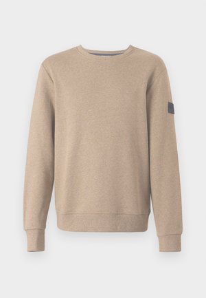 TOM TAILOR STRUCTURED CREW NECK - Sweatshirt - palm cashmere structure