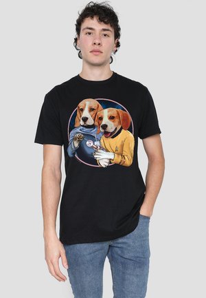 STAR TREK DOGS - Print T-shirt - black