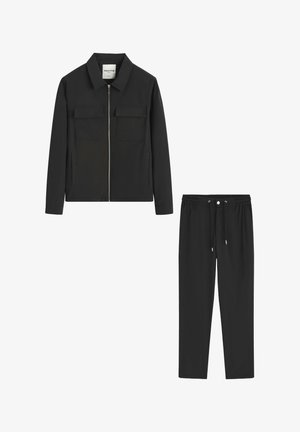 FRILIVIN, ENSEMBLE VESTE ET PANTALON ÉLÉGANCE DÉCONTRACTÉE - Veste légère - noir