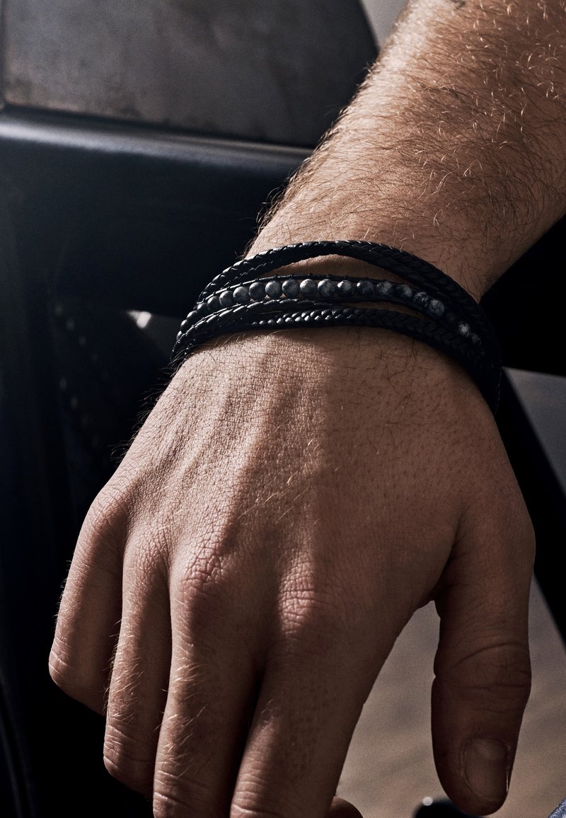 LUCLEON NAXOS - Armbånd - black  gray