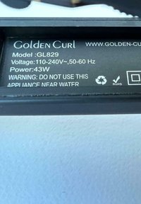 Golden Curl GL 829 GLÄTTEISEN - Haar Styling Zubehör - black and white