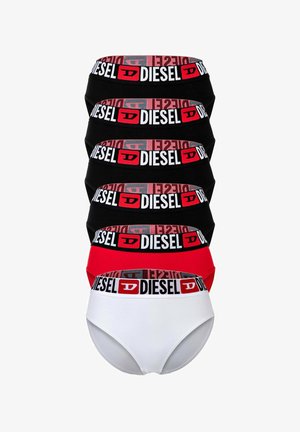 Diesel, 6 PACK - Slip - schwarz rot weiß