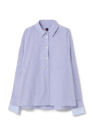 Stefanel STRIPED - Hemdbluse - white blue