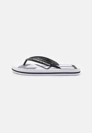 UNISEX - Sandalias de dedo - white/black