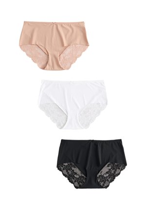 3 PACK - Trumpikės - black white praline nude