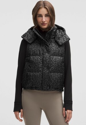 WUNDER PUFF CROPPED  - Veste sans manches - leopardo shift graphite grey multi-072343