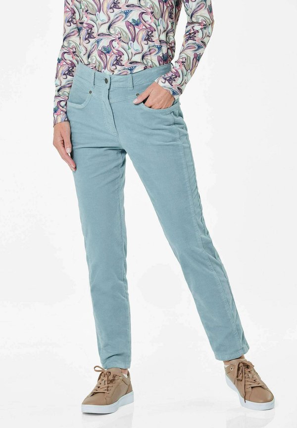 Stoffhose - turquoise