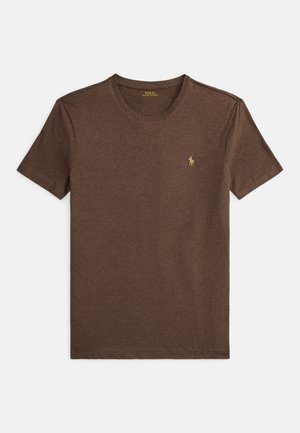 CUSTOM SLIM FIT JERSEY CREWNECK T-SHIRT - Paprasti marškinėliai - nutmeg brown heather