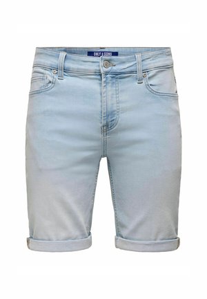Only & Sons, Denim ONSPLY Mid waist Regular Fit - Jeans Shorts - light blue denim
