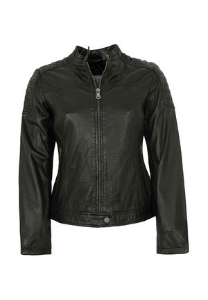 TALLY - Leather jacket - schwarz