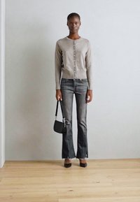 Lindex ANNA - Kardiganas - light brown melange