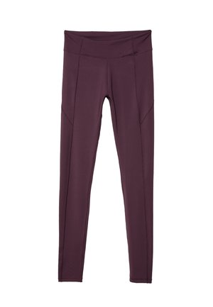 CUT-OUT  - Legíny - kalhoty  - mottled dark purple