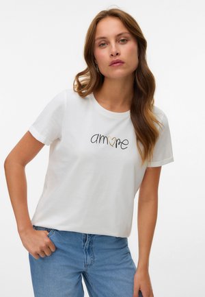 Vero Moda, VMIKAMI - Printtipaita - snow white