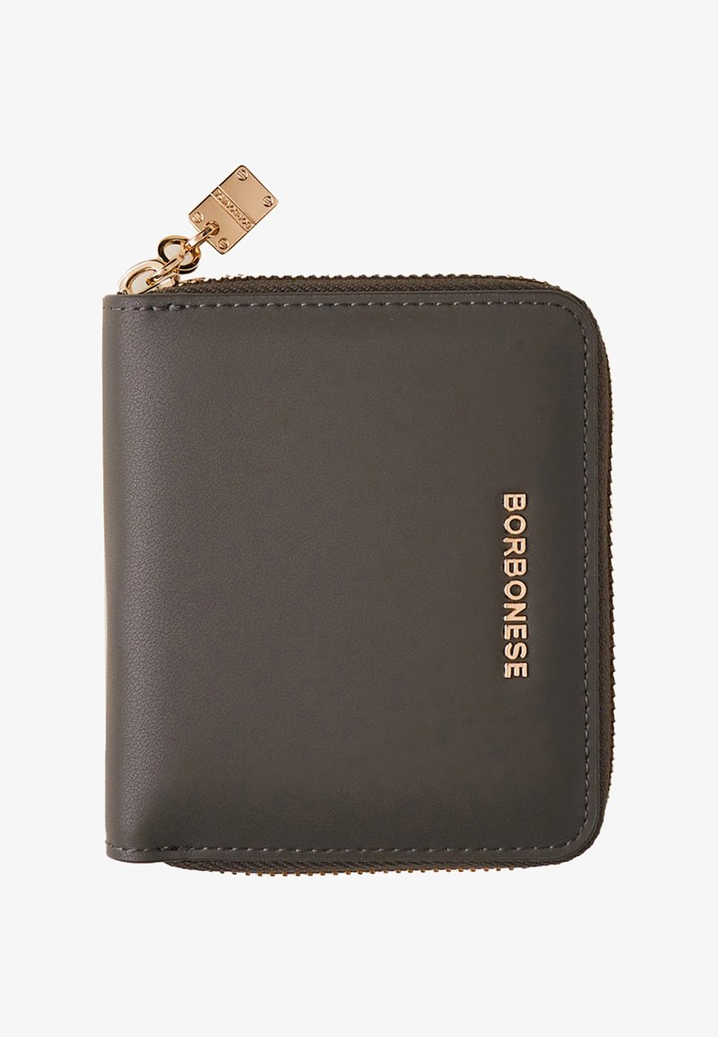 Borbonese LETTERING MEDIUM-ZIPAROUND - Wallet - clay grey