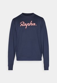 MENS LARGE LOGO - Mikina - dark navy/high visability pink