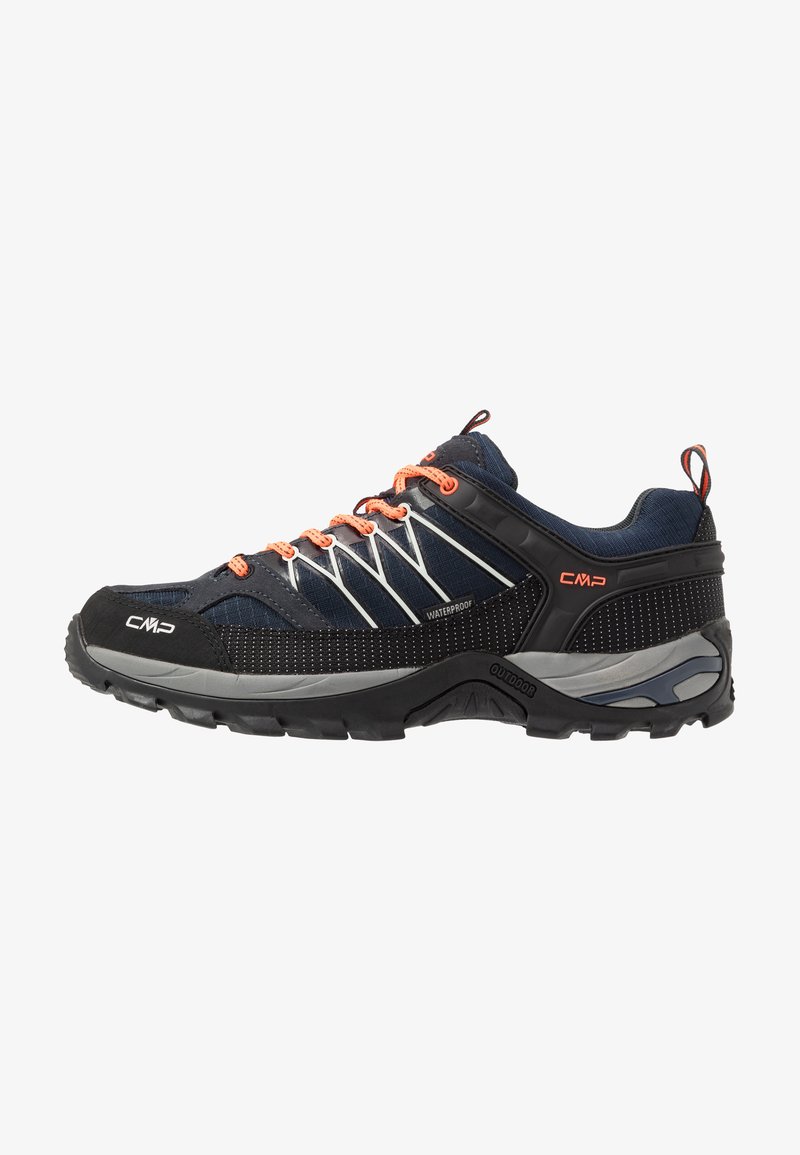 CMP RIGEL LOW TREKKING SHOES WP - Vaelluskengät - antracite/flash orange