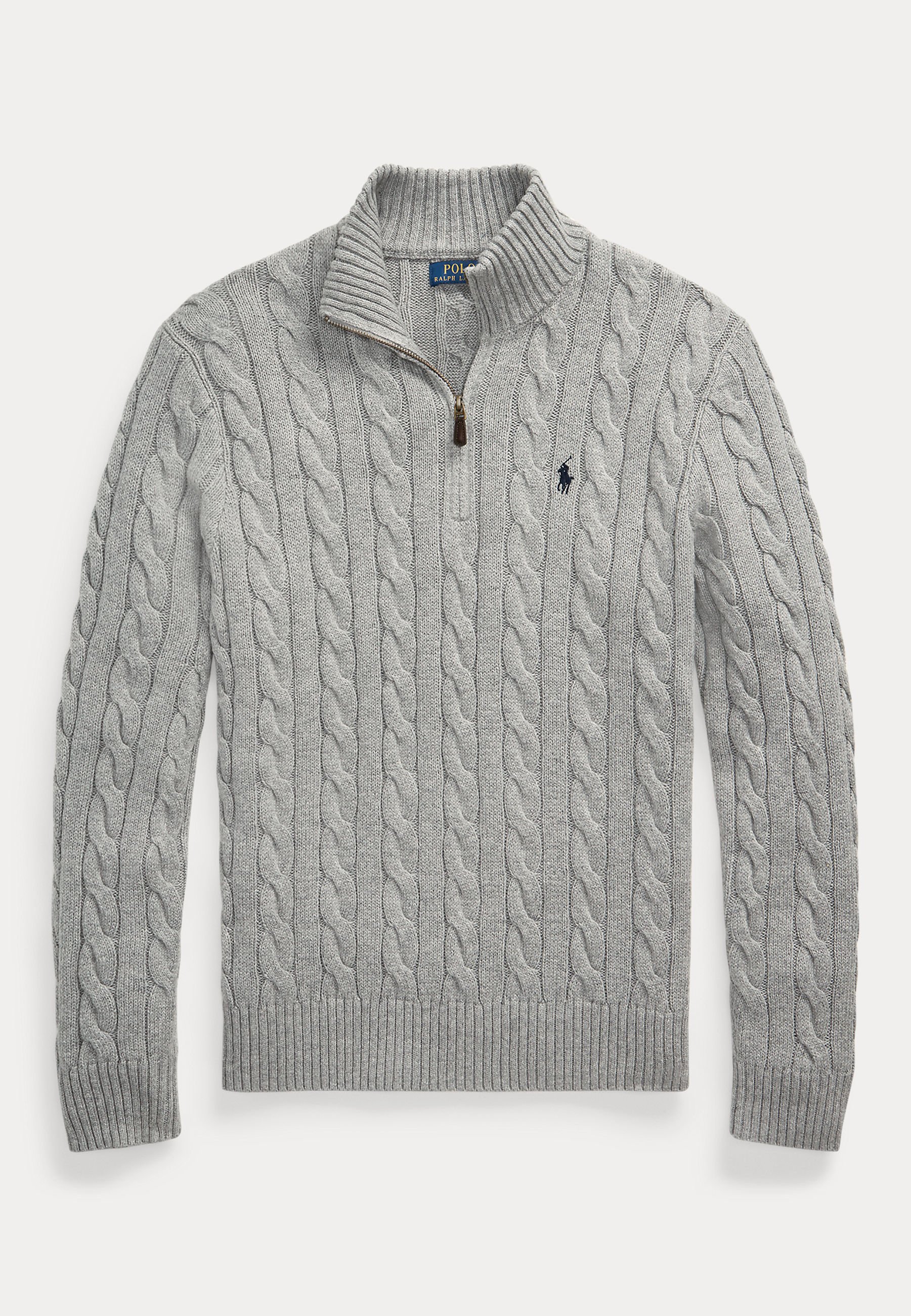 Polo Ralph Lauren CABLE-KNIT COTTON QUARTER-ZIP SWEATER - Jumper