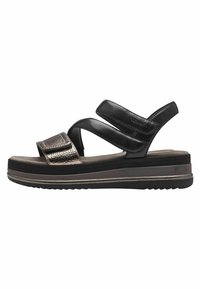 Tamaris COMFORT  - Platform sandals - black comb