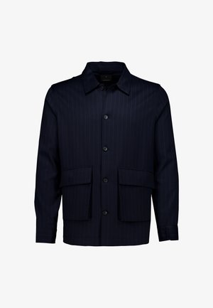 Junk De Luxe, JUNK DE LUXE STRIPED OVERSHIRT W BOX POCKET - Skjorter - navy