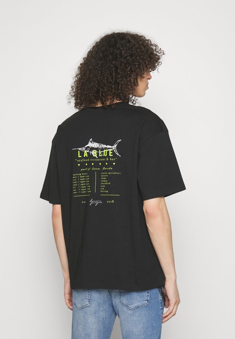 Denim Project DPLA BLUE TSHIRT Tshirt con stampa black/nero Zalando.it