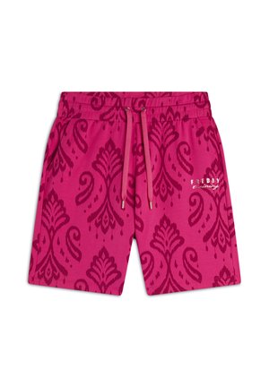 BERMU STAMPA FLOREALE - Pantalón corto de deporte - allover ikat beetroot purple