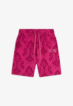 Freddy BERMU STAMPA FLOREALE - Pantalón corto de deporte - allover ikat beetroot purple